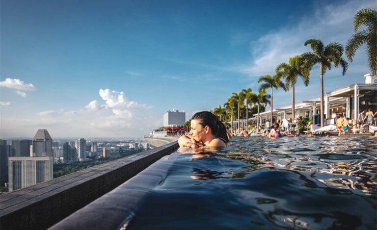 A Bird’s Eye View of Singapore from the Marina Bay Sands Rooftop